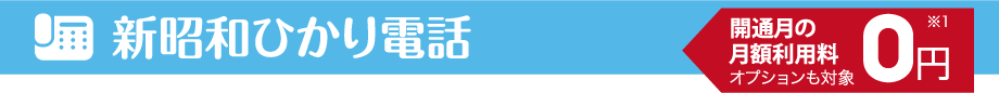 新昭和ひかり電話