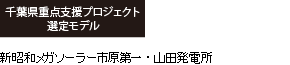 千葉県重点支援プロジェクト選定モデル　新昭和メガソーラー市原第一・山田発電所