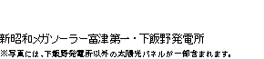 新昭和メガソーラー富津第一・下飯野発電所